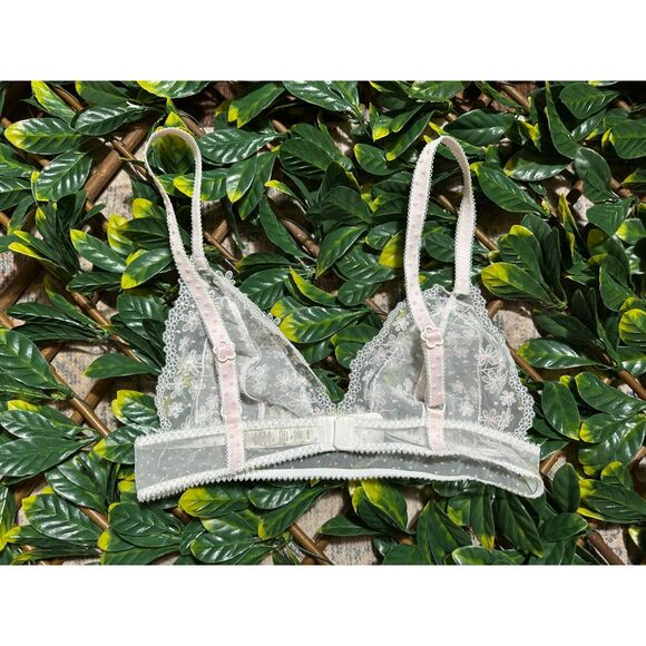 For Love and Lemons Daisy Lace Bralette Size Medium - Picture 2 of 3